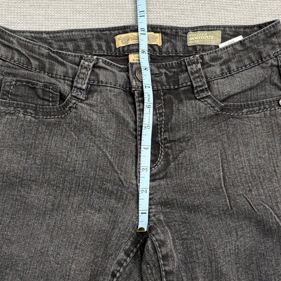 Nine West Womens Black Denim Vintage Bootcut Jeans Embellished Pocket Size 8/29P - Picture 12 of 16